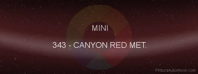 Pintura Mini 343 Canyon Red Met.