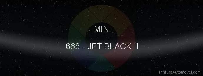 Pintura Mini 668 Jet Black Ii