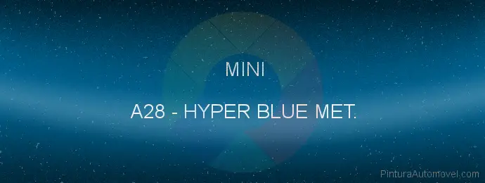 Pintura Mini A28 Hyper Blue Met.