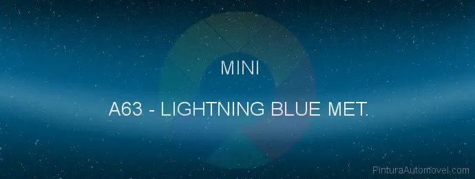 Pintura Mini A63 Lightning Blue Met.