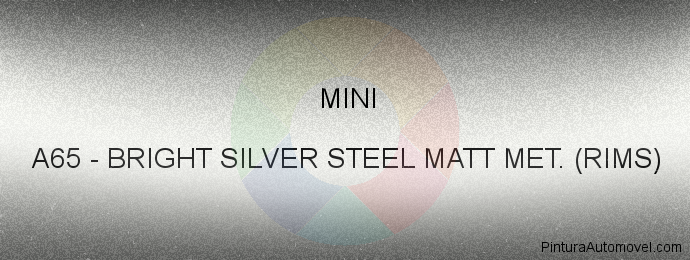 Pintura Mini A65 Bright Silver Steel Matt Met. (rims)