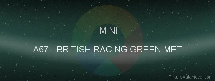Pintura Mini A67 British Racing Green Met.