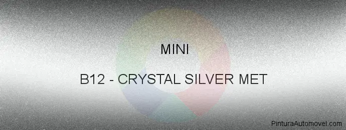 Pintura Mini B12 Crystal Silver Met