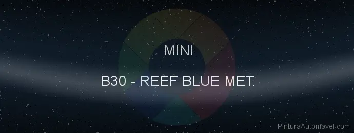 Pintura Mini B30 Reef Blue Met.