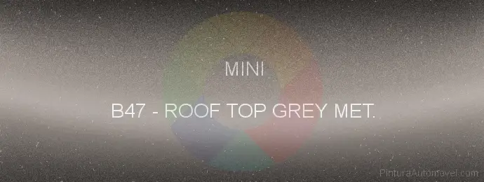 Pintura Mini B47 Roof Top Grey Met.
