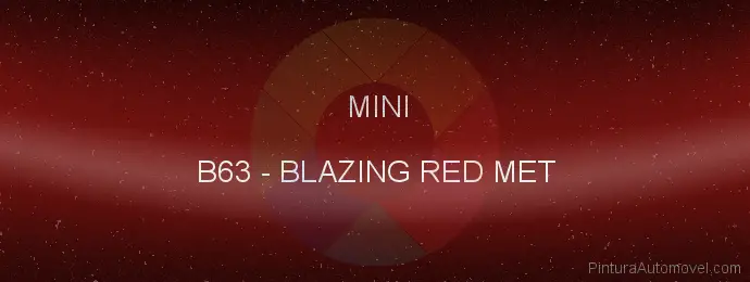 Pintura Mini B63 Blazing Red Met