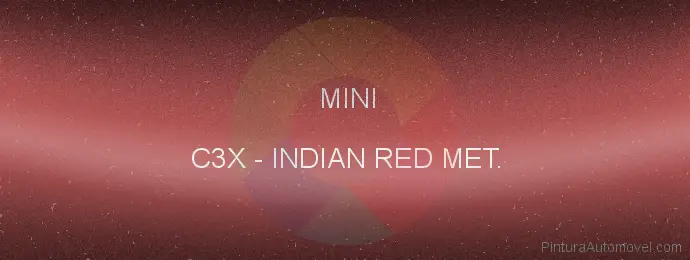 Pintura Mini C3X Indian Red Met.