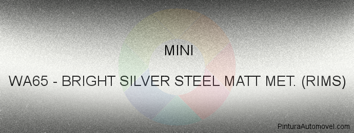 Pintura Mini WA65 Bright Silver Steel Matt Met. (rims)