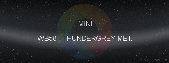 Pintura Mini WB58 Thundergrey Met.