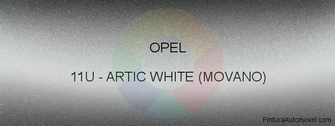 Pintura Opel 11U Artic White (movano)