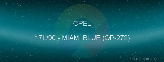Pintura Opel 17L/90 Miami Blue (op-272)