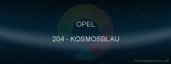 Pintura Opel 204 Kosmosblau