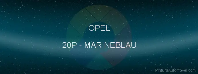 Pintura Opel 20P Marineblau