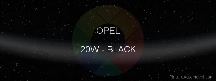 Pintura Opel 20W Black