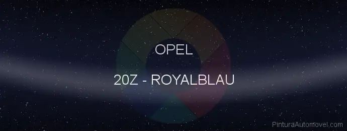 Pintura Opel 20Z Royalblau