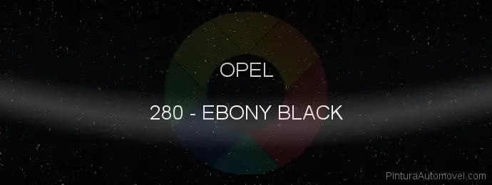 Pintura Opel 280 Ebony Black
