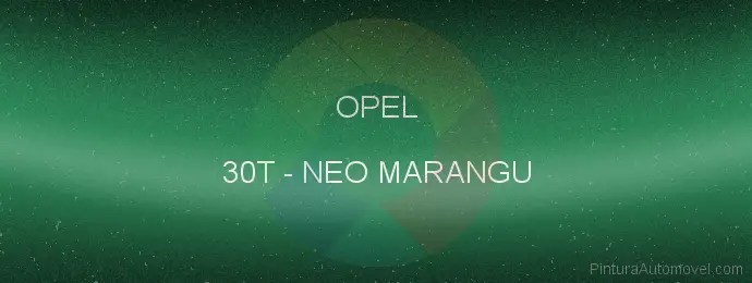 Pintura Opel 30T Neo Marangu