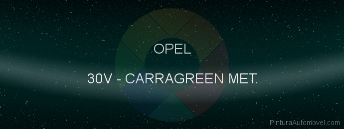Pintura Opel 30V Carragreen Met.