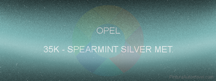 Pintura Opel 35K Spearmint Silver Met.