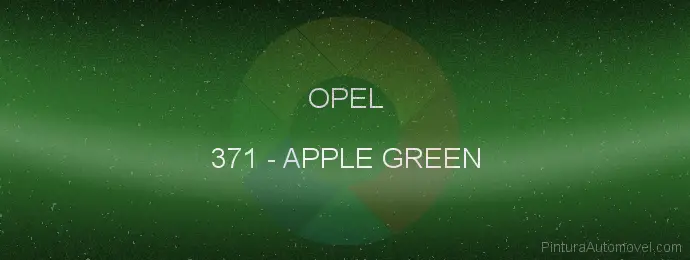 Pintura Opel 371 Apple Green
