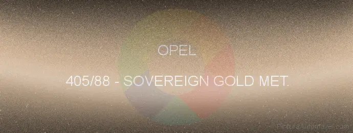 Pintura Opel 405/88 Sovereign Gold Met.