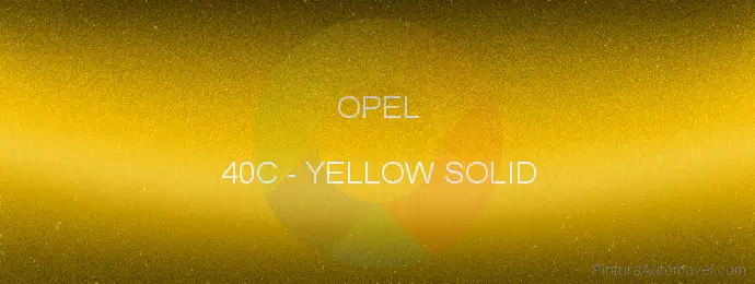 Pintura Opel 40C Yellow Solid