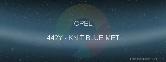 Pintura Opel 442Y Knit Blue Met.