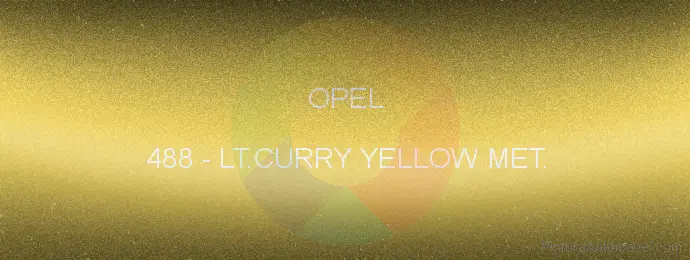 Pintura Opel 488 Lt.curry Yellow Met.