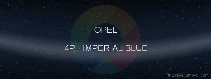 Pintura Opel 4P Imperial Blue