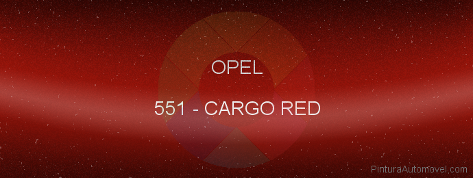 Pintura Opel 551 Cargo Red