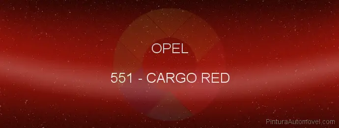 Pintura Opel 551 Cargo Red