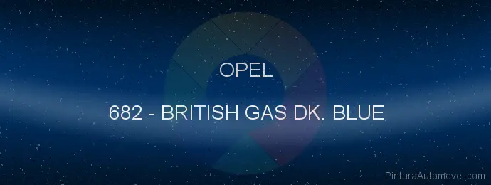 Pintura Opel 682 British Gas Dk. Blue