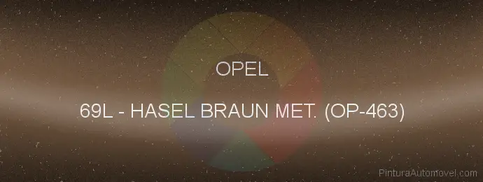 Pintura Opel 69L Hasel Braun Met. (op-463)