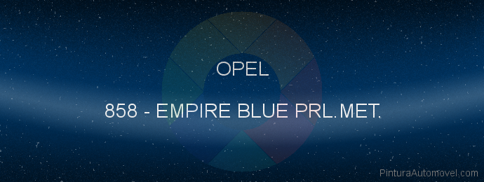 Pintura Opel 858 Empire Blue Prl.met.