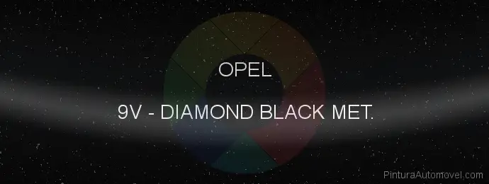 Pintura Opel 9V Diamond Black Met.