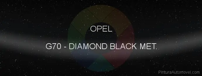 Pintura Opel G70 Diamond Black Met.