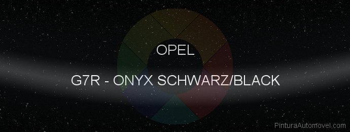Pintura Opel G7R Onyx Schwarz/black