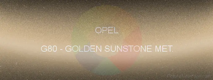 Pintura Opel G80 Golden Sunstone Met.