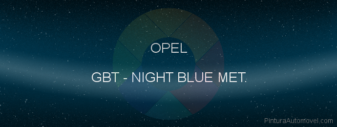 Pintura Opel GBT Night Blue Met.