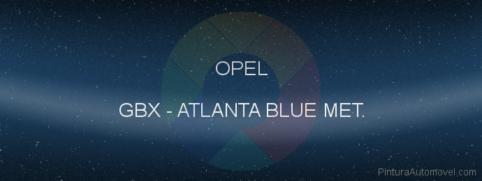 Pintura Opel GBX Atlanta Blue Met.