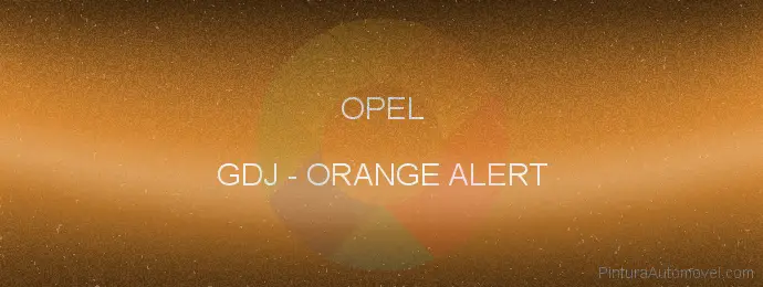 Pintura Opel GDJ Orange Alert