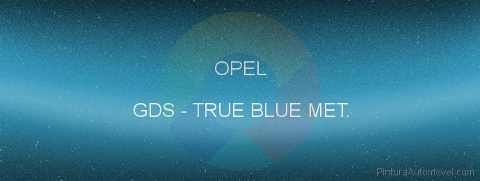 Pintura Opel GDS True Blue Met.