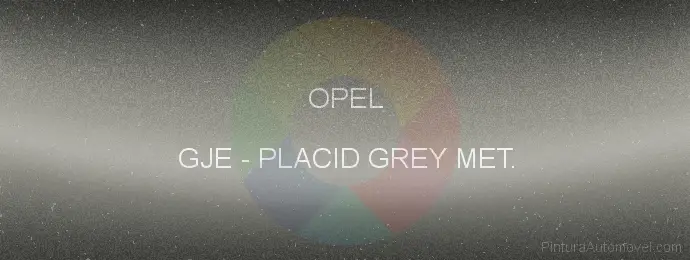 Pintura Opel GJE Placid Grey Met.