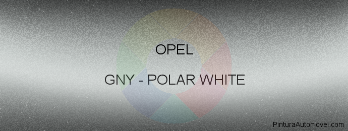 Pintura Opel GNY Polar White