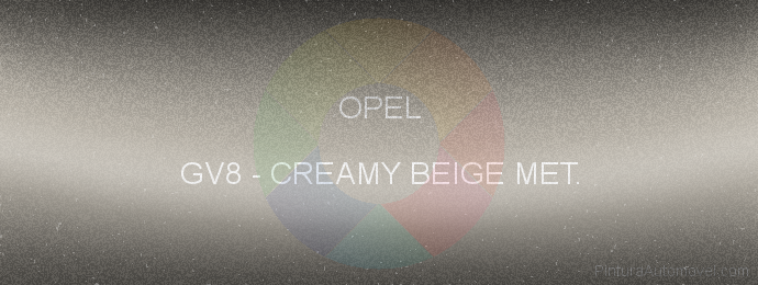 Pintura Opel GV8 Creamy Beige Met.