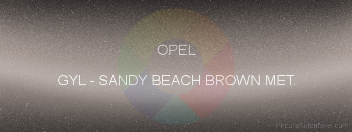 Pintura Opel GYL Sandy Beach Brown Met.