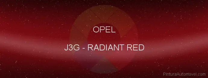 Pintura Opel J3G Radiant Red