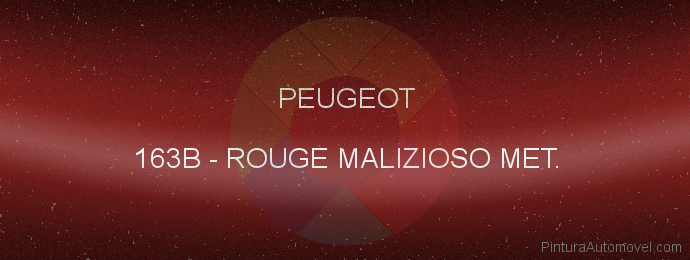 Pintura Peugeot 163B Rouge Malizioso Met.