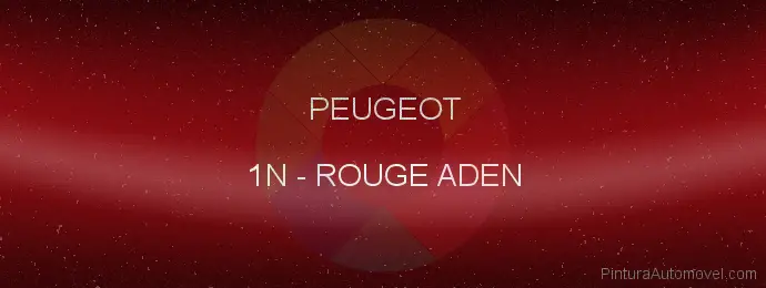 Pintura Peugeot 1N Rouge Aden