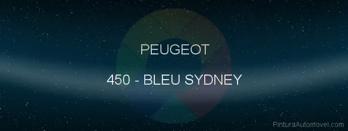 Pintura Peugeot 450 Bleu Sydney